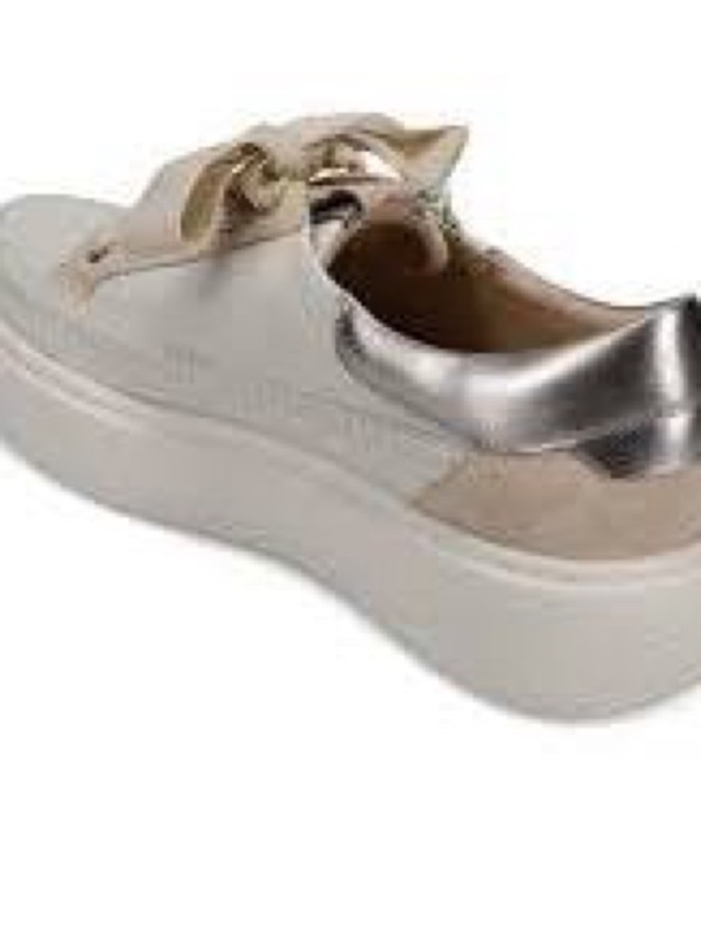 Yoga Vaneli Women's Metallic  Platform Shoes  - Cream/Gold